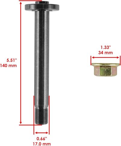 Powersports Replacement Parts for Spindle Shaft and Bearings for Toro 74386 74389 74390 74616 ZS4200 SS4216 2x Mod-C33C-39601 in Saudi Arabia