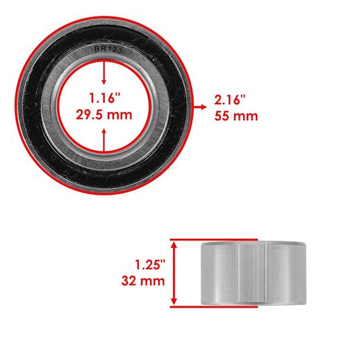 Powersports Replacement Parts for Spindle Bearings for Exmark Lazer Z LHP19KA465 LHP20KC505 LHP23KA505 LHP23KA565 Mod-C33C-41918 in Saudi Arabia