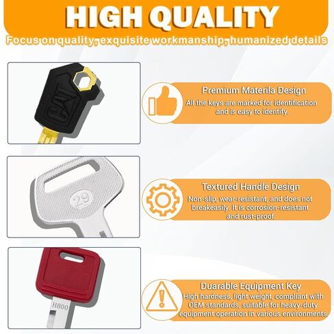 WAH LIN PARTS 67 Heavy Equipment Master Key Set Construction Operator Equipment Ignition Keys for JD JCB Case Caterpillar Hyster Kubota Yanmar Genie JLG Komatsu Kobelco Toyota and Volvo in Saudi Arabia