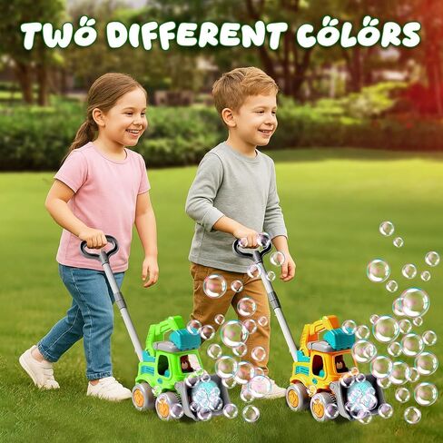 Bubble Lawn Mower for Kids – Bubble Machine for Toddlers, Outdoor Bubble Toys for Boys & Girls, Fun Lawn Mower Toy for Toddler Play, Bubble Maker Gift for Kids Ages 3+ in Saudi Arabia