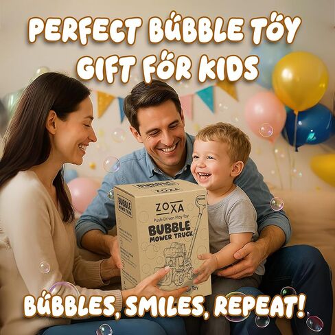 Bubble Lawn Mower for Kids – Bubble Machine for Toddlers, Outdoor Bubble Toys for Boys & Girls, Fun Lawn Mower Toy for Toddler Play, Bubble Maker Gift for Kids Ages 3+ in Saudi Arabia