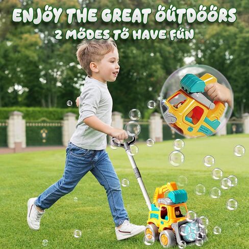 Bubble Lawn Mower for Kids – Bubble Machine for Toddlers, Outdoor Bubble Toys for Boys & Girls, Fun Lawn Mower Toy for Toddler Play, Bubble Maker Gift for Kids Ages 3+ in Saudi Arabia