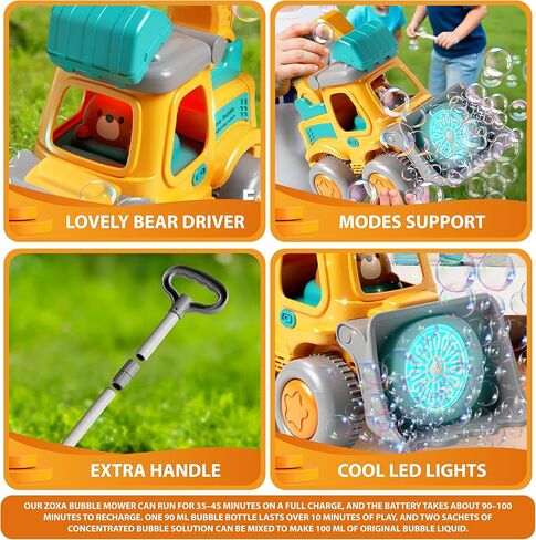 Bubble Lawn Mower for Kids – Bubble Machine for Toddlers, Outdoor Bubble Toys for Boys & Girls, Fun Lawn Mower Toy for Toddler Play, Bubble Maker Gift for Kids Ages 3+ in Saudi Arabia