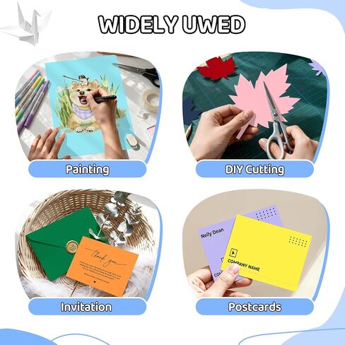 Cardstock 8.5 X 11، 40 ورقة من البطاقات الصفراء الفاتحة، ورق نسخ 65 رطل/ 180 جرامًا للمتر المربع، ورق طابعة البطاقات للفنون والرسم والدعوات وبطاقات DIY والحرف اليدوية والبناء ومستلزمات المدرسة والمكتب in Kuwait