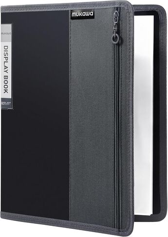 1 Pack 30-Pocket Binder, 8.5x11 (Black) Size Portfolio Folder with Clear Sleeves, Display 60 Pages,Presentation Folder, Art Portfolio Folder & Document Organizer For School& Office in Saudi Arabia