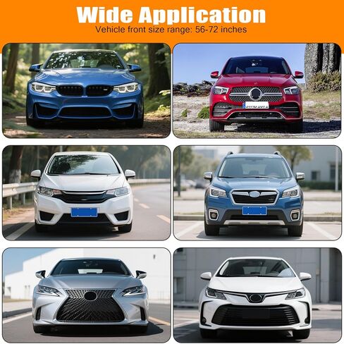 5-Section Universal Front Bumper Lip Spoiler, Gloss Black ABS Splitter for Sedan Coupe Hatchback, 56-72 Inch Adjustable Body Kit in Saudi Arabia