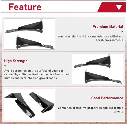 HECASA Front Bumper Lower Splitter Side Extension Winglets Compatible with 2014-Up Corvette C7 / EOS Z06 Stage 3 Style Replacement for 22922353 ABS Plastic Painted Light Gray Metallic Pair in Saudi Arabia