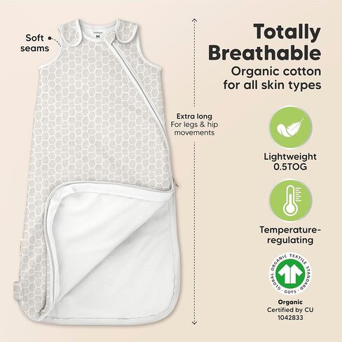 2-Pack Organic Sleep Sacks, 100% Cotton -Baby Sleeping Sack, Wearable Blanket Baby, Sleep Sack for Babies, Toddler Swaddle Sack, Newborn Baby Sleeping Bag,Sleepsack for Infant Girl,Boy(Butterflies, M) in Kuwait