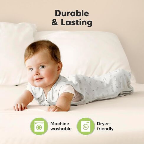 2-Pack Organic Sleep Sacks, 100% Cotton -Baby Sleeping Sack, Wearable Blanket Baby, Sleep Sack for Babies, Toddler Swaddle Sack, Newborn Baby Sleeping Bag,Sleepsack for Infant Girl,Boy(Butterflies, M) in Kuwait