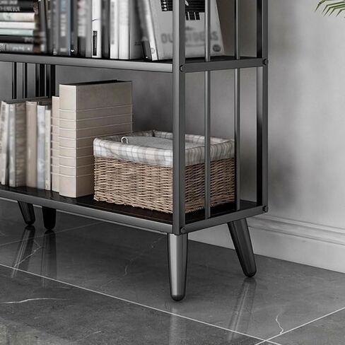 Bookshelf Simple Iron Bookshelf Floor Rack Multi-Layer Storage Rack in The Living Room and Bedroom Bookshelves and Bookcases in Saudi Arabia