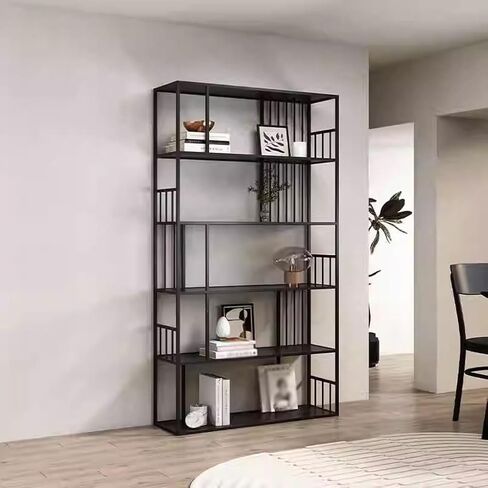Bookshelf Office Wall Storage Rack Iron Floor Bookshelf Living Room Multi-Layer Storage Rack Bookshelves and Bookcases in Saudi Arabia