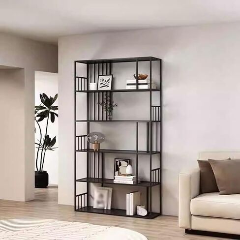 Bookshelf Office Wall Storage Rack Iron Floor Bookshelf Living Room Multi-Layer Storage Rack Bookshelves and Bookcases in Saudi Arabia