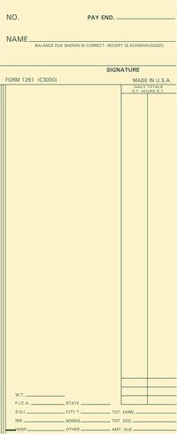 C3000 Time Cards, Made In USA, 1000-Count, 1-Sided, 3 3/8 x 8 1/4, Green Print, Amano, Cincinnati, Time Card in Saudi Arabia