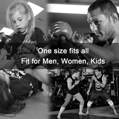 ZooBoo MMA Gloves, Half-Finger Boxing Fight Gloves MMA Mitts with Adjustable Wrist Band for Sanda Sparring Punching Bag Training (One Size Fits Most) in Kuwait