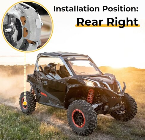 ماسك الفرامل الخلفي الأيمن والوسادات الملبدة لـ Can Am Maverick Trail/Sport 2018-Up Defender Max/Pro/6x6 2017-Up Commander 1000/700 2021-Up in Kuwait