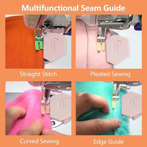3 Pack Magnetic Seam Guide – Multifunctional Sewing Machine Accessory with Scale – Polygonal Magnetic Hemmer Guide for Precise Stitching in Saudi Arabia