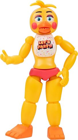 Jazwares Five Nights at Freddy’s Toy Chica - شخصية مفصلية مقاس 12.7 سم مع ميزة Jumpscare وعيون متوهجة في الظلام in Saudi Arabia