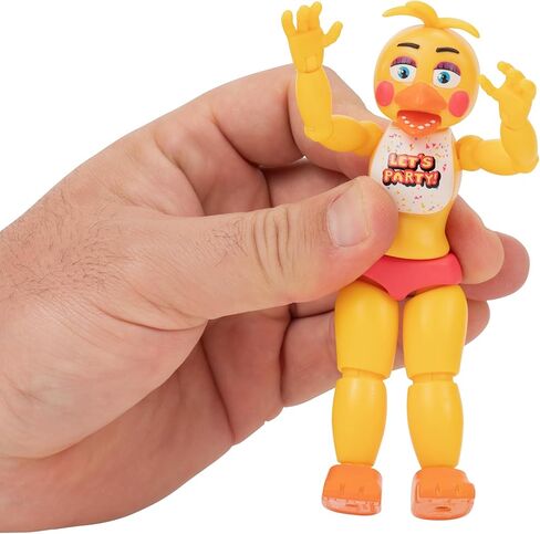 Jazwares Five Nights at Freddy’s Toy Chica - شخصية مفصلية مقاس 12.7 سم مع ميزة Jumpscare وعيون متوهجة في الظلام in Saudi Arabia