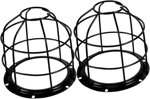 POPETPOP 2pcs الثقيلة شبكة سلكية ضوء الحرس للمصابيح مصباح الظل استبدال لقلادة وأضواء السقف نمط خمر سهلة التركيب واقية قفص in Saudi Arabia