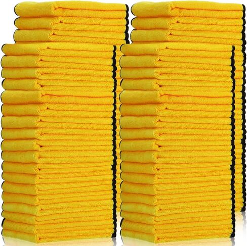 Tallew 18 Pcs Microfiber Towels 16 Inch x 16 Inch Microfiber Cloth Car Drying Towels for Cars Washing Polishing Office Windows Cleaning Household Supplies (Gray) in Saudi Arabia