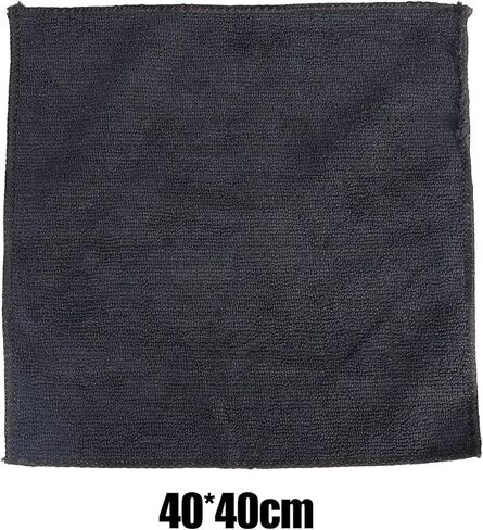 2Pcs Black Towel Car Wash Towel Microfiber Cars Cleaning Rag Absorbent Household Kitchen Towels 40 * 40cm in Saudi Arabia