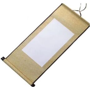 Canvas Roll DIY Crafts Rice Paper Painting Scroll Blank Hanging Scroll Calligraphy Mounting Drawing Canvas Scrolls(Color-F) in Saudi Arabia