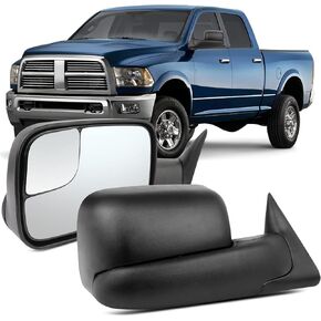 OCPTY Tow Mirrors Power Heated Left Driver Right Passenger Side Towing Mirrors Fit For 2011-2016 for Ram 1500 2500 3500 2009-2010 for Dodge for Ram 1500 2500 3500 with Turn Signal Puddle Chrome in Kuwait