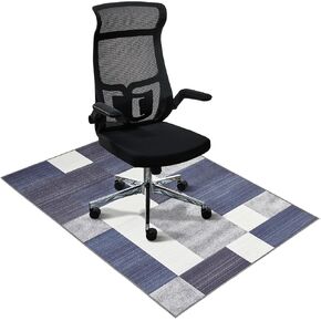 سجادة كرسي المكتب، سجادة كراسي مقاس 91.44 سم × 112.7 سم للأرضيات الصلبة، سجادة مكتب بحافة قفل قوية، واقيات أرضية للكراسي ذات ظهر مضاد للانزلاق، سجادة أرضيات مكتبية قابلة للغسل في الغسالة in Kuwait
