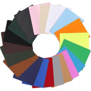 IIron On Patches 20 Colors, 20 Pcs 3.7"x4.9" Fabric Repair Patches, No-Sew Mending Kit for Ripped Jeans, Pants, Jackets, Tents & Canvas in Saudi Arabia