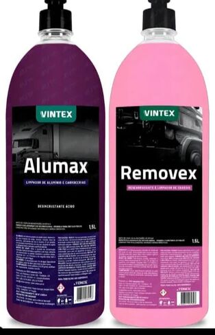 طقم شامبو ALUMINIUM لتنظيف المحركات والعجلات وشاسيه منظف الألمنيوم من الماركات AlumaxxRemovex/VintexVonixx. in Kuwait