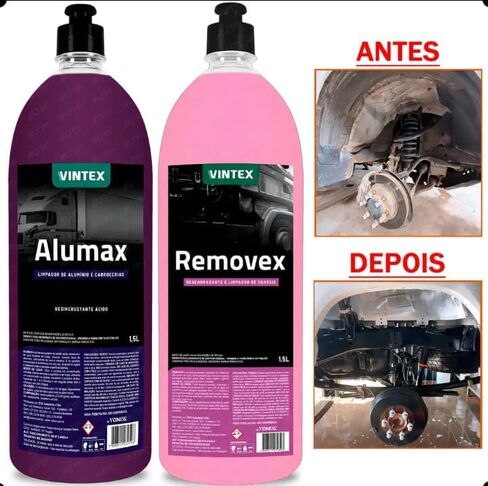طقم شامبو ALUMINIUM لتنظيف المحركات والعجلات وشاسيه منظف الألمنيوم من الماركات AlumaxxRemovex/VintexVonixx. in Kuwait