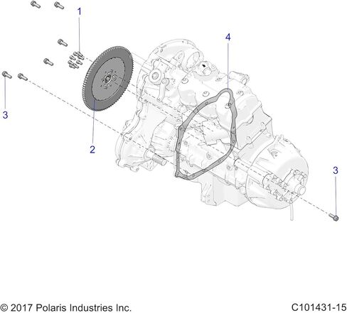 ختم غلاف Polaris ATV Bell، جزء OEM الأصلي 5813941، الكمية 1 in Kuwait