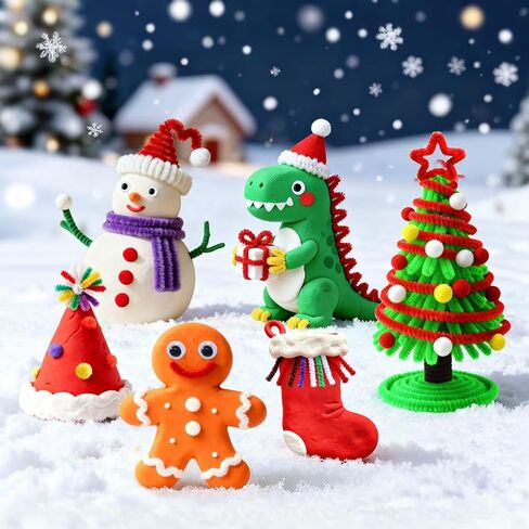 Air Dry Clay for Kids Stocking Stuffers for Kids DIY Molding Clay Crafts Kits Christmas Gifts Toys for Girls Boys Ages 3-12 Years Old in Saudi Arabia