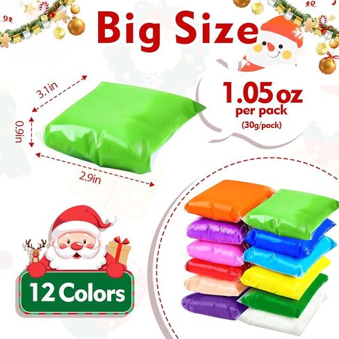 Air Dry Clay for Kids Stocking Stuffers for Kids DIY Molding Clay Crafts Kits Christmas Gifts Toys for Girls Boys Ages 3-12 Years Old in Saudi Arabia