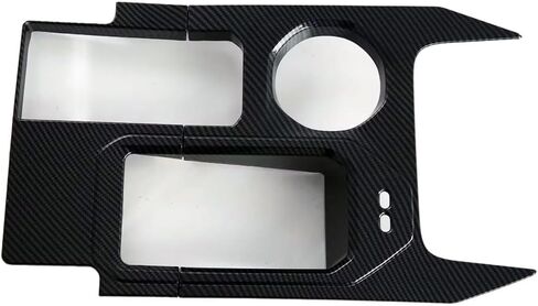 Car Accessories Compatible with BMW 5 Series Sedan 530i 540i 2024 2025(G60) Seat Cup Holder Cover Second Row Water Cup Holder Panel Trim ABS 1PC(Carbon Fiber Style) in Saudi Arabia