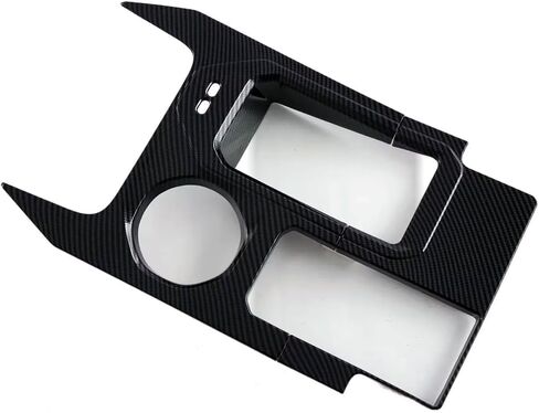 Car Accessories Compatible with BMW 5 Series Sedan 530i 540i 2024 2025(G60) Seat Cup Holder Cover Second Row Water Cup Holder Panel Trim ABS 1PC(Carbon Fiber Style) in Saudi Arabia