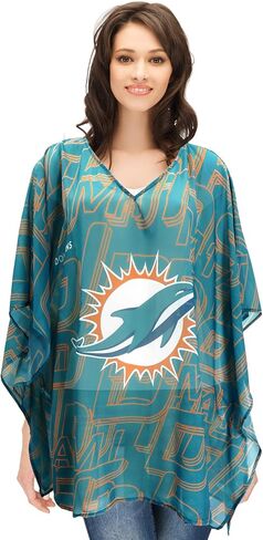 Littlearth Womens NFL Indianapolis Colts Sheer Caftan with Trace Design, Team Color, One Size in Saudi Arabia