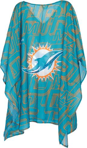 Littlearth Womens NFL Indianapolis Colts Sheer Caftan with Trace Design, Team Color, One Size in Saudi Arabia