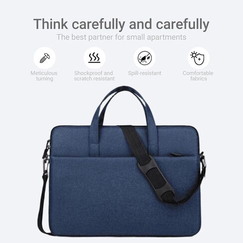 Protective Sleeve case Compatible with MacBook Pro 16 Inch,14.9 inch, HP,Dell,Acer Aspire,Asus Notebook,Laptop with Shoulder Strap,Pocket,Handle in Saudi Arabia