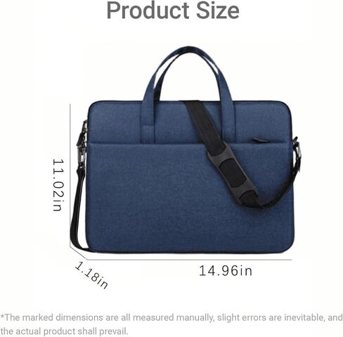 Protective Sleeve case Compatible with MacBook Pro 16 Inch,14.9 inch, HP,Dell,Acer Aspire,Asus Notebook,Laptop with Shoulder Strap,Pocket,Handle in Saudi Arabia