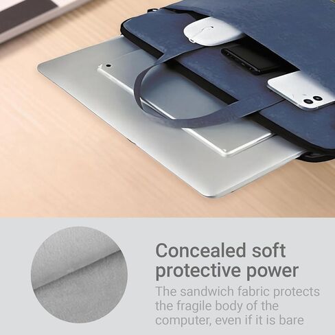 Protective Sleeve case Compatible with MacBook Pro 16 Inch,14.9 inch, HP,Dell,Acer Aspire,Asus Notebook,Laptop with Shoulder Strap,Pocket,Handle in Saudi Arabia