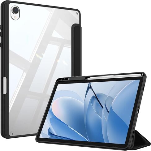 حافظة Fintie Hybrid رفيعة لهاتف Samsung Galaxy Tab S11 5G 11 بوصة موديل 2025 (SM-X730/X736B) مع حامل قلم S، غطاء مقاوم للصدمات مع غطاء خلفي شفاف شفاف، استيقاظ/نوم تلقائي، رخام أرجواني in Saudi Arabia