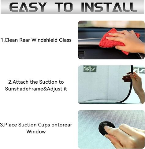 2PCS Car Window Sun Shades, Window Shade for Baby Effectively Block UV Rays Provides Glare Mesh Windows Protection Cover, Universal Car Interior Accessories in Kuwait