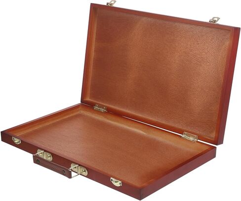 LIFKOME Portable Wooden Painting Tool Box with Locking Clasps Lightweight European-Style Pigment Storage Case for Acrylics Brushes and Art Supplies Compact Handheld Oil Paint Storage in Saudi Arabia