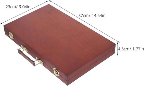LIFKOME Portable Wooden Painting Tool Box with Locking Clasps Lightweight European-Style Pigment Storage Case for Acrylics Brushes and Art Supplies Compact Handheld Oil Paint Storage in Saudi Arabia