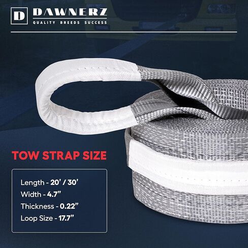 Heavy Duty Tow Strap 70000 lbs Minimum Break Strength 30ft - Recovery Tow Rope for Truck Van RV 35 US Tons 7.5 m in Saudi Arabia
