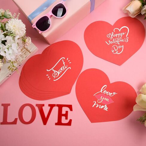 36 Pcs Large Red Heart Cutouts Paper Hearts Shape Cut-Outs Red Valentine’s Day Heart Cutouts Decorations for DIY Valentine’s Day Craft Kids’ Love and Peace School Craft Projects,9.84x7.87 Inch in Saudi Arabia