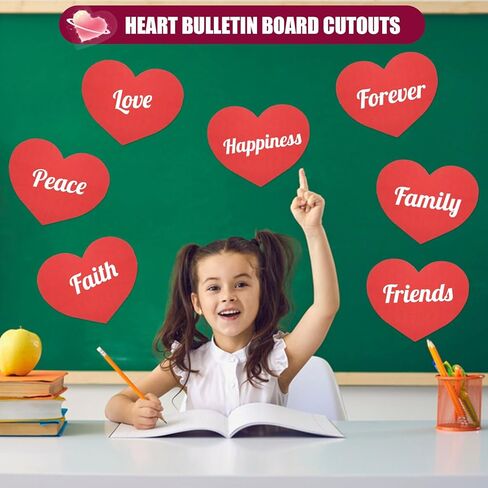 36 Pcs Large Red Heart Cutouts Paper Hearts Shape Cut-Outs Red Valentine’s Day Heart Cutouts Decorations for DIY Valentine’s Day Craft Kids’ Love and Peace School Craft Projects,9.84x7.87 Inch in Saudi Arabia