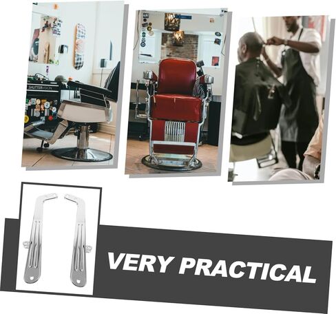 Cabilock 2Pcs Ergonomic Electroplated Chair Arm Rests for Hairdressing Chairs Replacement Parts for Barber Shop Accessories Stylish Design for Upscale Salons in Saudi Arabia