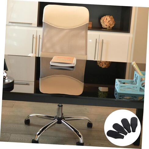 Uonlytech 4Pcs Office Chair Armrest Replacement Stylish Design and Easy Installation Armrest Pads for Various Furniture Chairs Compatibility for Office Use in Saudi Arabia